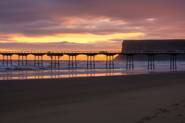 September Sunrise: Saltburn by the sea Picture Board by Tim Hill