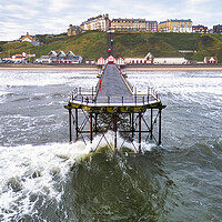 Buy canvas prints of Saltburn Pier Waves: North Yorkshire Coast by Tim Hill