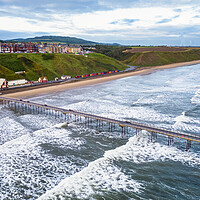 Buy canvas prints of Incoming tide at Saltburn-by-the-Sea by Tim Hill