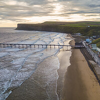 Buy canvas prints of Saltburn Seafront to Hunt cliff by Tim Hill