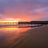 Buy canvas prints of Sunrise Saltburn by the Sea by Tim Hill