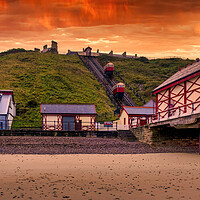 Buy canvas prints of Sunrise and showers: Saltburn by the sea  by Tim Hill