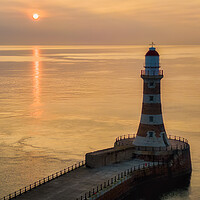 Buy canvas prints of Roker Lighthouse Sunderland by Tim Hill