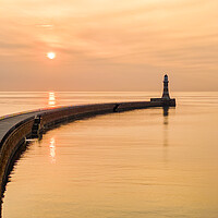Buy canvas prints of Roker Pier and Lighthouse: Sunderland Sunrise by Tim Hill