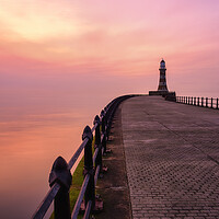 Buy canvas prints of Roker Pier Sunrise: Haway The Lads by Tim Hill