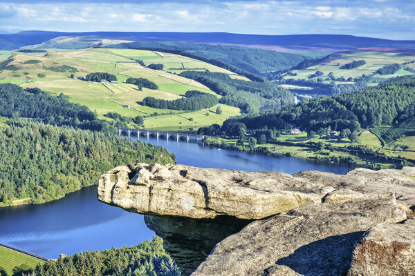 Ladybower from Bamford Edge, Peak District Picture Board by Tim Hill
