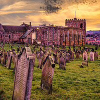 Buy canvas prints of Whitby Graveyard: The Church of St Mary by Tim Hill