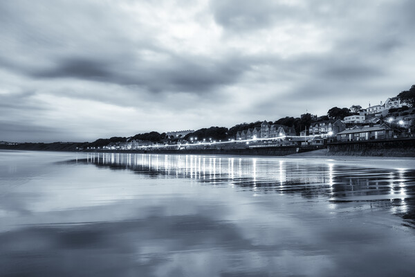 Filey Beach Reflections Picture Board by Tim Hill