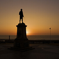Buy canvas prints of Captain Cook Silhouette: Whitby Sunrise by Tim Hill