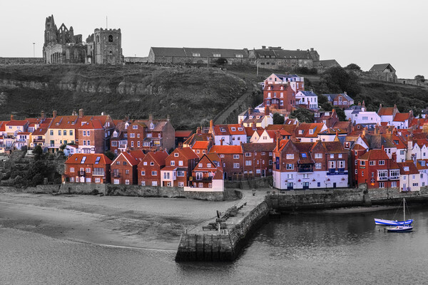 Whitby Selective Colour Picture Board by Tim Hill