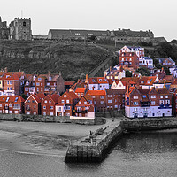 Buy canvas prints of Whitby Selective Colour by Tim Hill