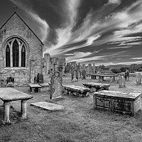 Buy canvas prints of Easby Black and White ~ St Agatha's Church by Tim Hill