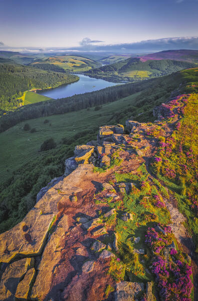 Bamford Edge to Ladybower Picture Board by Tim Hill