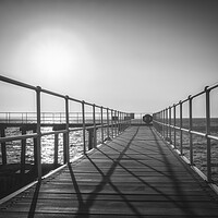 Buy canvas prints of Whitby East Pier Extension Bridge by Tim Hill