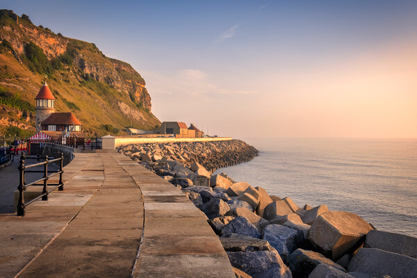 Scarborough Sunrise North Yorkshire Picture Board by Tim Hill