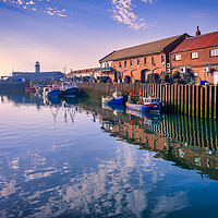Buy canvas prints of Scarborough Harbour Reflections by Tim Hill