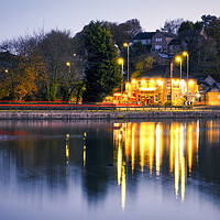 Buy canvas prints of Newmillerdam West Yorkshire: The Dam Inn by Tim Hill