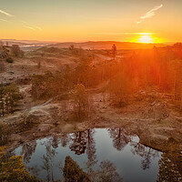 Buy canvas prints of Tarn Hows Sunrise: Lake District by Tim Hill