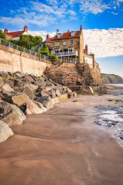 Robin Hood's Bay Beach Yorkshire Coast Picture Board by Tim Hill