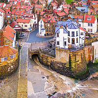 Buy canvas prints of The Bay Hotel Robin Hood's Bay by Tim Hill