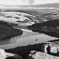 Buy canvas prints of Bamford Edge Black and White by Tim Hill