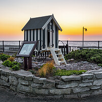 Buy canvas prints of Filey Seafront Bathing Machine by Tim Hill