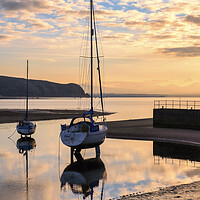 Buy canvas prints of August Sunrise Abersoch Harbour by Tim Hill