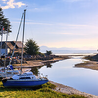 Buy canvas prints of Abersoch Boatyard and Estuary  by Tim Hill