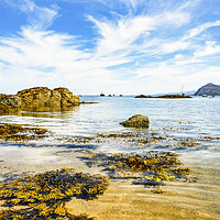 Buy canvas prints of Porthdinllaen Bay Seascape by Tim Hill