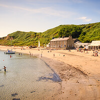 Buy canvas prints of Porthdinllaen Beach ~ August Bliss! by Tim Hill