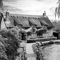 Buy canvas prints of Beck Isle Cottage Black and White by Tim Hill