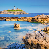 Buy canvas prints of Godrevy Lighthouse in St Ives Bay by Tim Hill