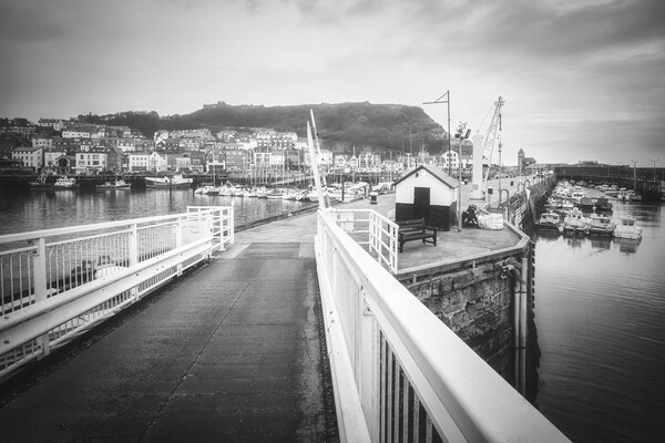 Scarborough Memories Black and White Picture Board by Tim Hill