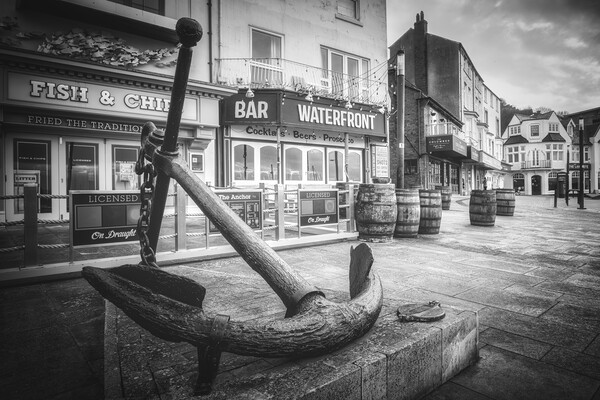 Scarborough Black and White Picture Board by Tim Hill