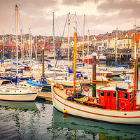 Buy canvas prints of Scarborough Harbour Yorkshire Coast by Tim Hill