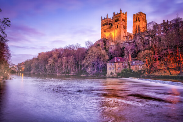 Durham Cathedral River Wear Picture Board by Tim Hill