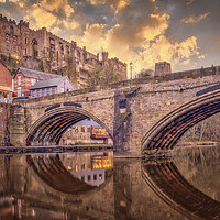 Buy canvas prints of Durham Castle from Framwellgate Bridge by Tim Hill