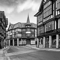 Buy canvas prints of  Knifesmithgate Black and White: Chesterfield by Tim Hill