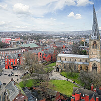 Buy canvas prints of Chesterfield's Crooked Spire by Tim Hill