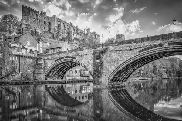 Durham Castle from Framwellgate Bridge Picture Board by Tim Hill