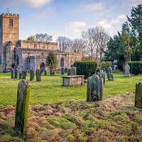 Buy canvas prints of St Agatha's Church, Gilling West by Tim Hill