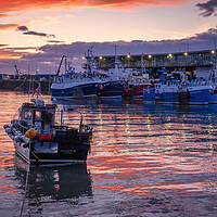 Buy canvas prints of Bridlington Harbour: February Sunrise by Tim Hill