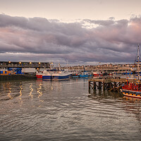 Buy canvas prints of Bridlington Harbour at Dawn by Tim Hill
