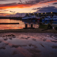 Buy canvas prints of Bridlington Fishing Trawlers at Sunrise by Tim Hill