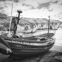 Buy canvas prints of North Landing Black and White by Tim Hill