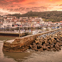 Buy canvas prints of Scarborough Sunrise North Yorkshire by Tim Hill