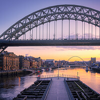 Buy canvas prints of Sunrise over River Tyne - Newcastle & Gateshead by Tim Hill