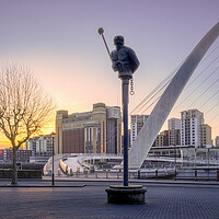 Buy canvas prints of The River God Newcastle Quayside by Tim Hill