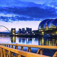 Buy canvas prints of River Tyne Newcastle and Gateshead Quayside by Tim Hill
