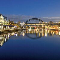 Buy canvas prints of River Tyne Reflections Newcastle and Gateshead by Tim Hill